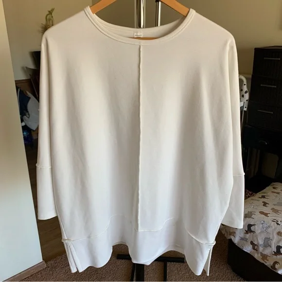 Spanx Perfect Length Top Dolman Sleeve Sweatshirt - Picture 2 of 9
